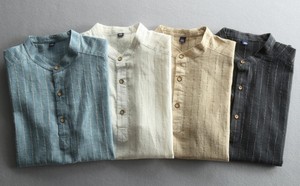 Commercio all'ingrosso <span class=keywords><strong>manica</strong></span> lunga <span class=keywords><strong>camicia</strong></span> da <span class=keywords><strong>uomo</strong></span> disegni di base casuale camicie di <span class=keywords><strong>lino</strong></span> - Product Image 5