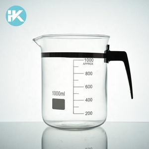Huke personalizado borosilicato 3,3 de vidrio de <span class=keywords><strong>500</strong></span> <span class=keywords><strong>ml</strong></span> <span class=keywords><strong>vaso</strong></span> de precipitados con mango - Product Image 5