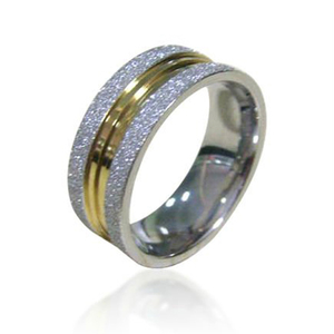 Cincin pasangan baja tahan karat emas klasik, cincin baja tahan karat gaya Eropa dan Amerika - Product Image 4
