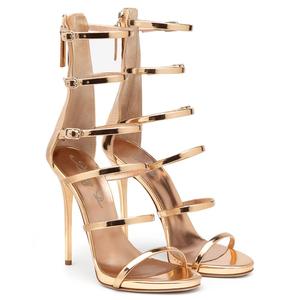 Elegante Oro delle Donne Strappy Tacchi A Spillo Tacco Alto <span class=keywords><strong>Sandali</strong></span> Del Partito - Product Image 5