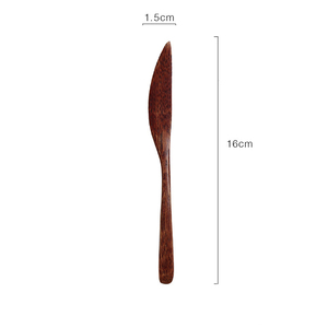클래식 도매 수제 주방 식기 밤나무 나무 잼 버터 스프레더 - Product Image 6