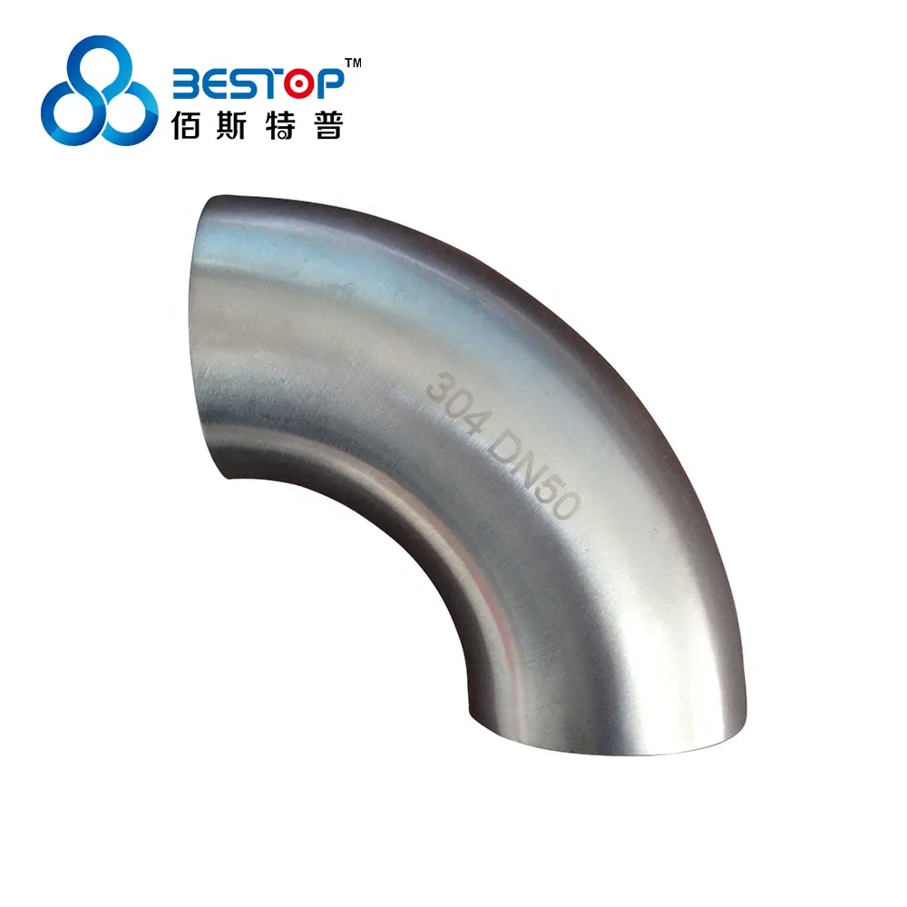 ISO / IDF food grade seamless steel elbow pipe fittings