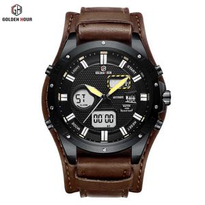 นาฬิกาข้อมือผู้ชาย GOLDENHOUR GH117 รุ่น<span class=keywords><strong>ค</strong></span>ลา<span class=keywords><strong>ส</strong></span><span class=keywords><strong>ส</strong></span>ิค <span class=keywords><strong>ส</strong></span>ายหนัง พร้อมปฏิทิน วินาทีเดินเร็ว หนังแท้ <span class=keywords><strong>ส</strong></span>ไตล์<span class=keywords><strong>ส</strong></span>ปอร์ต ระบบอนาล็อก <span class=keywords><strong>ค</strong></span>วอตซ์ - Product Image 3