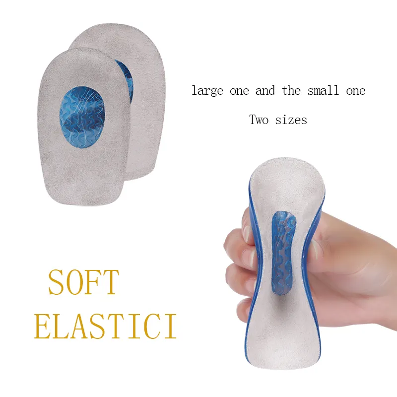 Anti Skid Gel Foot Pad Self Adhesive Soft Elastic Effective Heat Absorption on Surface Flannelette Bottom Silicone Two Size