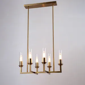Simple design luxury hotel chandelier modern bronze pendant lighting