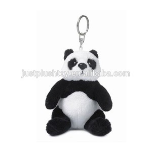Vendita calda molle farcito divertente ragazze commercio all'ingrosso su ordinazione della peluche del panda portachiavi - Product Image 3