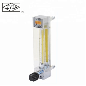 Asam PTFE kaca rotameter flow meter - Product Image 4