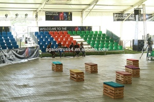 Retrattile palestra gradinate all'aperto telescopico tribuna posti a sedere bleacher per la vendita - Product Image 4