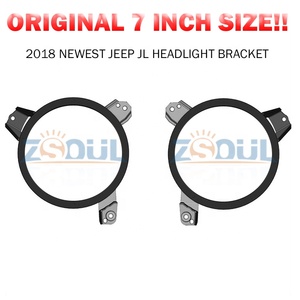 Punto 7 pulgadas ronda Led <span class=keywords><strong>faro</strong></span> Hi/Lo haz faros Omni-direccional ajustar anillo adaptador entre corchetes para Jeep wrangler JL - Product Image 4