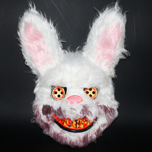Fantasia de Halloween Máscara de Coelho Assustadora e Personalizada para Baile de Máscaras, Máscara Facial de Coelho Maligno para Crianças - Product Image 3