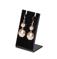 Montres-boucles d'oreilles en plastique noir, 1 pièce, présentoir de bijoux en acrylique transparent, support organisateur