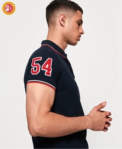 OEM Nouveau Design De Mode Hommes Vêtements D'été À Manches Courtes Brodé Marine Coton Polo - Product Image 2