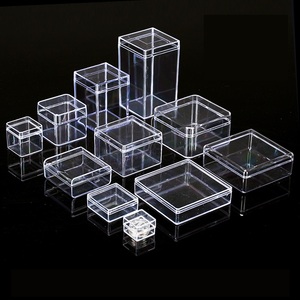Caja de presentación rectangular PS de acrílico transparente pequeña, embalaje de plástico reciclable para comida, pastel, Chocolate, otros artículos - Product Image 2
