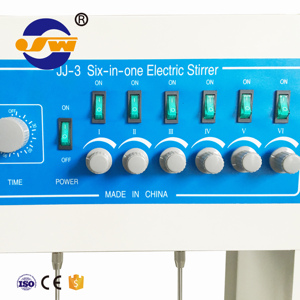 JJ-3 Digital Flocculator seis tarro de aparatos de prueba mezclador/agitador ISO CE - Product Image 3