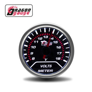 Drakenmeter (Fabrieksuitlaat) 2 "(52Mm) Wijzer Zwart Display Voltmeter Rooklens 8-18 Volt Meter Meter Meter Voor <span class=keywords><strong>Auto</strong></span> (6147T) - Product Image 1