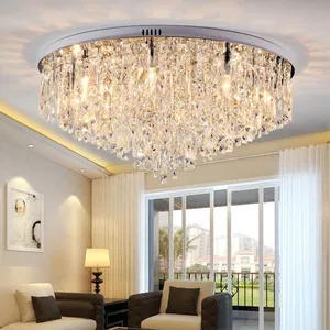 Modern Crystal Chandelier Lighting Flush Mount Chandeliers Light Ceiling Lamp For Living Dining Room Bedroom Restaurant CZ8185A