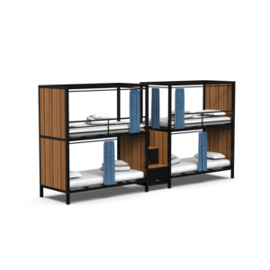 Cadre de lit en métal, lit de repos pour l'aéroport, pod de sommeil pour les stations balnéaires, les hôtels, les écoles, les auberges de jeunesse - Product Image 3