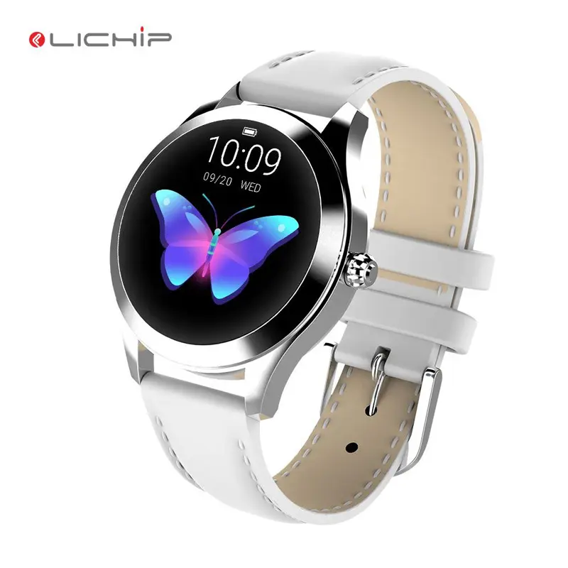 LICHIP L283 Lady smart watch stainless steel leather ladies woman women wristband wrist smartwatch phone band bracelet for girl
