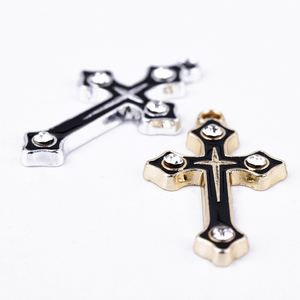 Alta-negro goteo <span class=keywords><strong>de</strong></span> aceite encanto accesorios <span class=keywords><strong>de</strong></span> la joyería <span class=keywords><strong>de</strong></span> latón antiguo colgante <span class=keywords><strong>de</strong></span> cruz <span class=keywords><strong>de</strong></span> Jesús Cruz colgante collar - Product Image 4