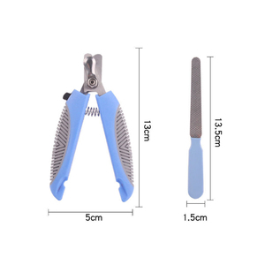 Free File stainless steel Pet Dog Nail Clippers Trimmer Cutter with non-slip handle - Product Image 5