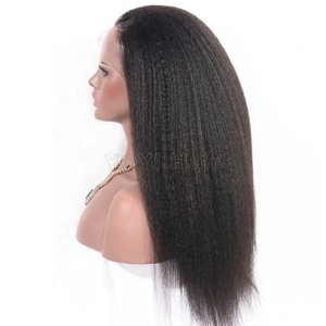 Perruques en dentelle complète Widows peak, vente en gros, perruques en cheveux humains Remy bon marché, perruque en dentelle complète brésilienne crépue - Product Image 6
