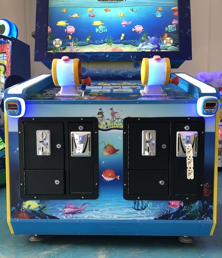 Go Fishing Coin Operated Criança-Pais Amusement Lottery Ticket Simulator Fishing Hunter Games Machine