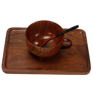 Coppia creativa fatta a mano in legno di Nanmu giapponese guscio di tartaruga cucchiaino da minestra cucchiaino da caffè - Product Image 5