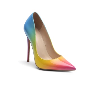 <span class=keywords><strong>2022</strong></span> de moda MOQ 5 pares punta degradado claro tacones resbalón en el vestido de las mujeres zapatos - Product Image 4