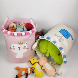 Cestini portabiancheria per cameretta in stile nordico per bambini con gatto e balena dei cartoni animati - Product Image 5
