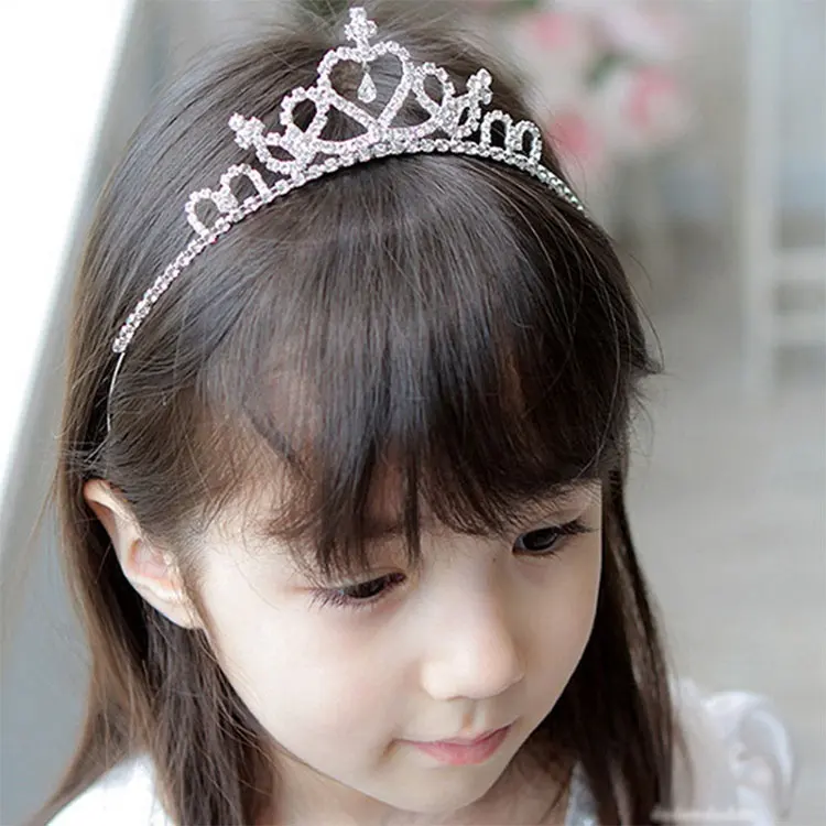 Fabriek Direct Nieuwe Kids Crown Hoofdband Strass Kroon Prinses Voor Meisjes Verjaardag