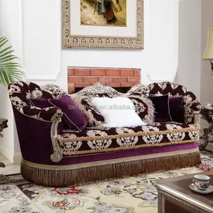 OE-FASHION неоклассическом 1 + 2 + 3 знака после диван комбинации Европейский твердой древесины диван с тканевой обивкой французский гостиная мебель виллы изготовленный на заказ