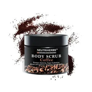 Produk Salon Terbaik Sistem Kecantikan Mineral Kopi Scrub Tubuh Scrub Scrub Pengelupas Kulit Pengencang untuk Scrub