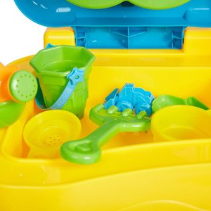 <span class=keywords><strong>Table</strong></span> de jeu d'eau de <span class=keywords><strong>sable</strong></span> <span class=keywords><strong>à</strong></span> double compartiment avec couvercle Accessoires Enfants Scène de plage extérieure avec cascade-Set Supply - Product Image 6