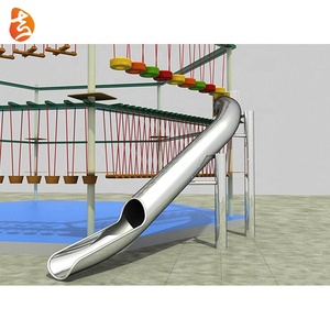 Personalizado niños adventure al aire libre <span class=keywords><strong>tubo</strong></span> inoxidable tobogán de acero, niños al aire libre tobogán equipo de patio en venta - Product Image 1