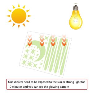Glow In <span class=keywords><strong>The</strong></span> Dark Aufkleber Sterne Beliebt - Product Image 2