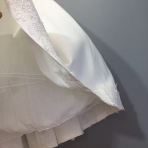 Mayorista sin mangas perla decoración color blanco <span class=keywords><strong>niñas</strong></span> vestido de bebé para fiesta de boda - Product Image 4