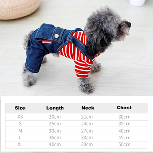 Jeans confortables et respirants pour animaux de compagnie, vente en gros, OEM, taille personnalisée, mode populaire, accessoire pour chien - Product Image 3