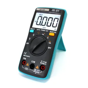 KP100 Portable Automatic Digital Multimeter AC/ DC Ammeter Voltmeter Ohm Portable Meter For Experiment Test With Probe
