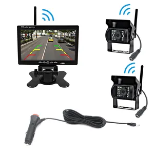 איכות גבוהה 2.4 GHZ האלחוטית דיגיטלי הפוך מצלמה מערכת אלחוטי צג מצלמה למשאית