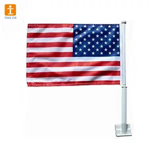 National Car Window Flag Doppelseitige Polyester bedruckte Auto dekoration Flying Advertising Mini Flag Banner