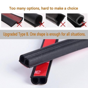 עצמי דבק רכב גומי מזג אוויר טיוטה חותם רצועת Weatherstrip עבור רכב חלון דלת בידוד מרעש מנוע כיסוי (B צורת) - Product Image 2