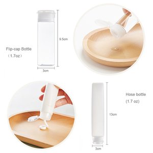 Leak Proof <strong>Travel</strong> Bottles Set <strong>Liquid</strong> <strong>Containers</strong> for Cosmetic Makeup Plastic <strong>Travel</strong> Size Bottles with Labels and Bag - Product Image 2