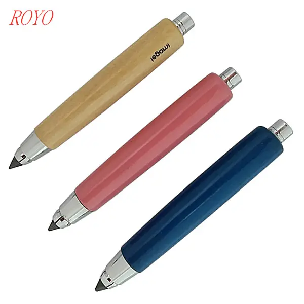 Hot sale Logo customization luxury wooden sketch drawing mechanical pencil with 5.5 mm jumbo pencil lead