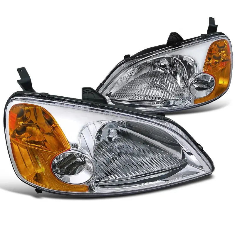 Apply To Auto headlight For Honda Civic 20012002 2003 EM ES 2/4Dr Headlights head lamps lights Fit LHD