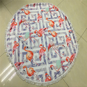 Paño de Terry Poncho con capucha círculo de toalla de playa - Product Image 3