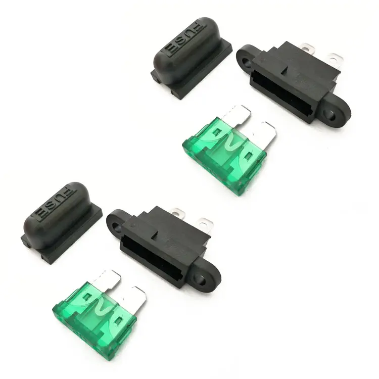 PANEL MOUNT PCB Fuse Holder Case dengan Penutup Plastik