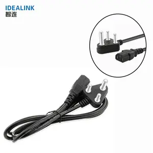 Cord With Plug India Power Electric Plug With Power Cord South Africa 3 Pin Power Cable For Computer And Laptop