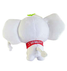Personnalisé blanc éléphants en peluche jouets enfants cadeaux jouets - Product Image 3