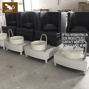 Fuentes del balneario blanco fantástico bañera pedicura portátil con fundición Cristal, pedicura <span class=keywords><strong>spa</strong></span> silla - Product Image 1