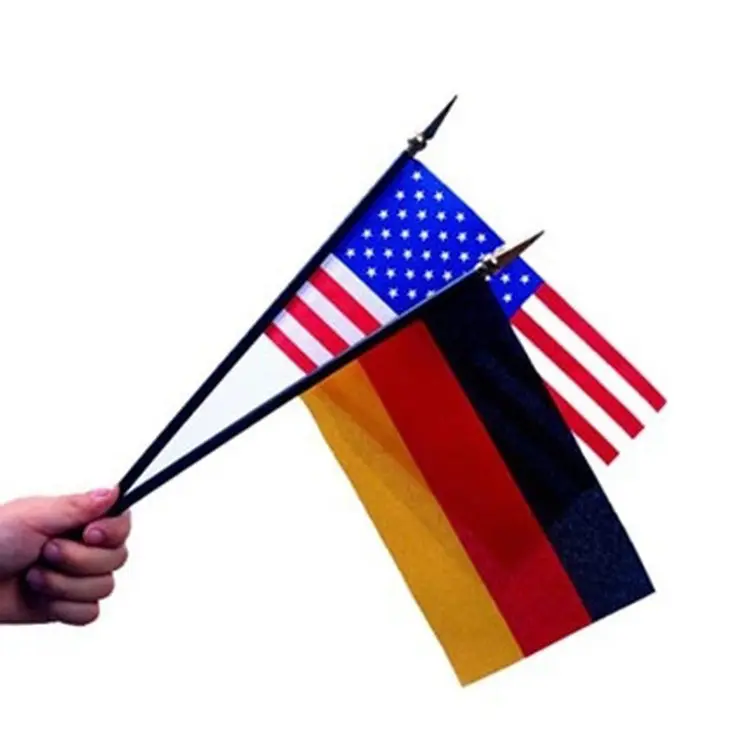 Huiyi Polyester Amerikaanse Handvlag 8X12 Ft Ons Handgolf Land Vlaggen Met Paal